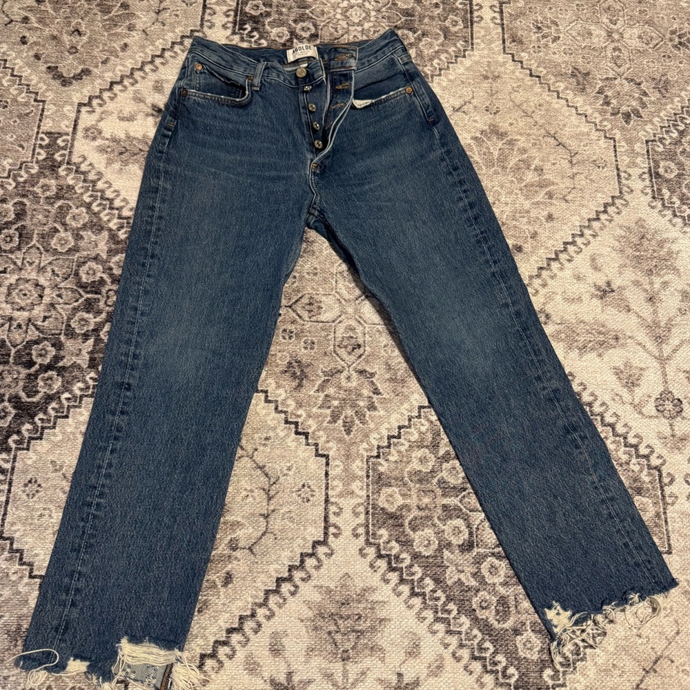 Agolde style #A056J-813  Riley High-rise Straight Crop Jeans. Size 26.